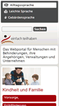 Mobile Screenshot of einfach-teilhaben.de